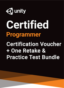Unity Certified Programmer Bundle - certification plus one retake (if necessary) + practice test