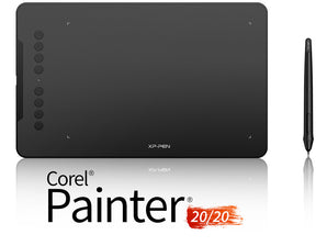 XP-Pen Deco 01 V2 Drawing Tablet 10x6.25 Inch Graphics Digital Drawing Tablet w/Corel Painter 2020
