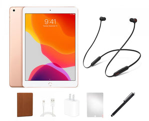Apple iPad 7 Bundle (HeadPhones, Case, Stylus) - Refurb<br>Choose Color & Storage (FREE SHIPPING!)