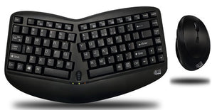 Adesso Tru-Form Media 1150 Wireless Ergo Mini Keyboard & Mouse (On Sale!)