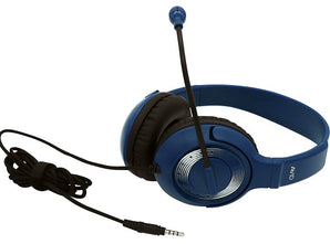 Avid AE-55 3.5mm Headset with Mic for Classrooms (Blue)