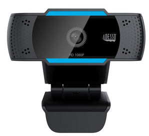 Adesso CyberTrack H5 1080p Full HD USB Webcam with Built-in Dual Mic & Privacy Shutter