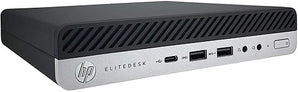 HP EliteDesk 800 G4 Intel Core i3 16GB RAM 256GB SSD Mini Desktop with Windows 10 Pro (Refurbished)