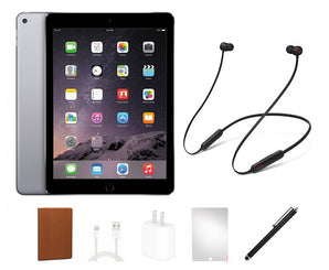 Apple iPad Air 2 Bundle (HeadPhones, Case, Stylus) - Refurb<br>Choose Color & Storage(FREE SHIPPING)