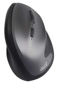 Adesso Antimicrobial Vertical Ergonomic Wireless Mouse