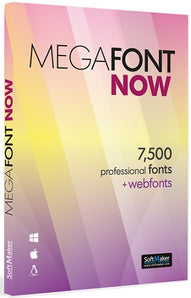 MegaFont NOW 7,500 Professional Fonts for Mac/Windows/Linux (Download)