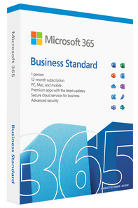 Microsoft 365 Business Standard 1-Year Subscription for 1 User & Up to 5 Devices