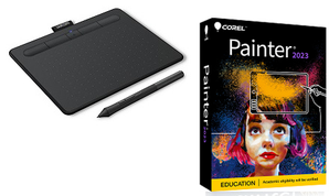 Wacom Intuos Creative Bluetooth Wireless Black Tablet with Corel Painter 2023 (Small) (On Sale!)