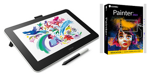 Wacom One 13.3" FHD Creative Pen Display with Corel Painter 2023 (On Sale!)