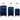 Front Image for CHAMPS Classic Collection - 3-piece Softside Luggage set - Navy