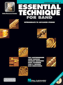 Essential Elements for Band Intermediate to Advanced Studies – Conductor Book 3 with EEi