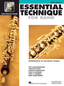 Essential Elements for Band Intermediate to Advanced Studies – Oboe Book 3 with EEi