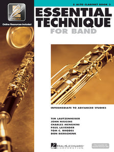 Essential Elements for Band Intermediate to Advanced Studies – Eb Alto Clarinet Book 3 with EEi