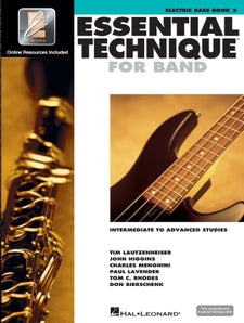 Essential Elements for Band Intermediate to Advanced Studies – Electric Bass Book 3 with EEi