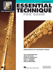 Essential Elements for Band Intermediate to Advanced Studies – Flute Book 3 with EEi
