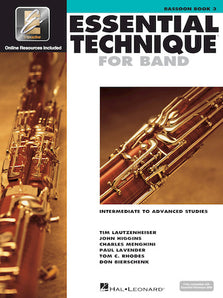 Essential Elements for Band Intermediate to Advanced Studies – Bassoon Book 3 with EEi