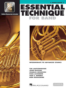 Essential Elements for Band Intermediate to Advanced Studies – F Horn Book 3 with EEi