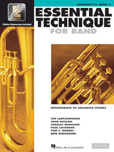 Essential Elements for Band Intermediate to Advanced Studies – Baritone T.C. Book 3 with EEi
