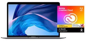 Apple MacBook Air 13.3" Laptop (Early 2020) 8GB/256GB Touch ID (Refurbished) with Adobe Creative Cloud Student & Teacher Edition (12-Month Sub) - SPECIAL OFFER!