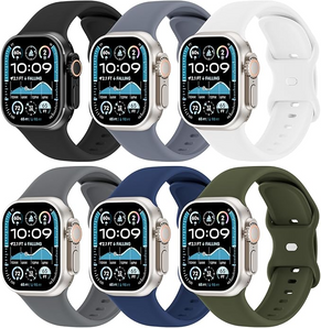 Apple Watch Soft Silicone Sport Bands 6-Pack (On Sale!)