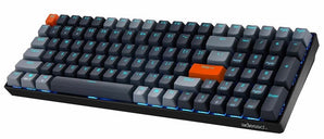 Adesso Wired/Wireless/Bluetooth Multi-OS Illuminated Mechanical VIA Mini Keyboard with CoPilot Ai Hotkey