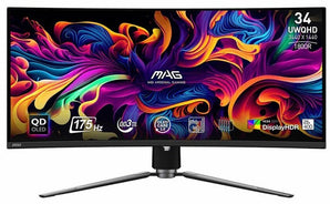 MSI MAG 34" WQHD Curved Screen Gaming Monitor with DP, HDMI, KVM & USB Hub (On Sale!)