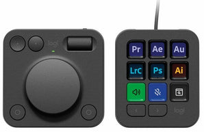 Logitech MX Creative Console Programmable Keypad for Adobe Graphic Design & Video Editing (2 Colors)