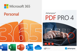 Microsoft Office 365 Personal with Ashampoo PDF Pro 4 for Windows | Back to School Offer!