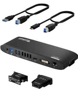 Plugable Technologies Dual HDMI Monitor Docking Station with Included Cables (On Sale!)