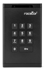 Rocstor DataSecure EX20 Portable Encrypted Solid State Drive (SSD) (5 Capacities)