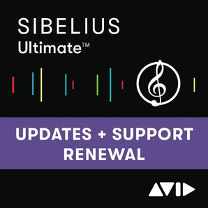 Avid Sibelius Ultimate Perpetual License for Students & Teachers Update & Support Plan Renewal