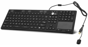 SIIG Industrial/Medical Grade Washable & Dustproof Keyboard with Touchpad