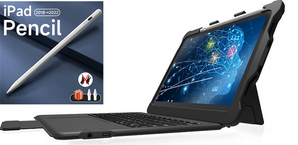 STM Goods Dux Rugged USB-C Keyboard/Cover Case with Trackpad for Apple iPad 10th Gen / A16 & BONUS! iPad Pencil